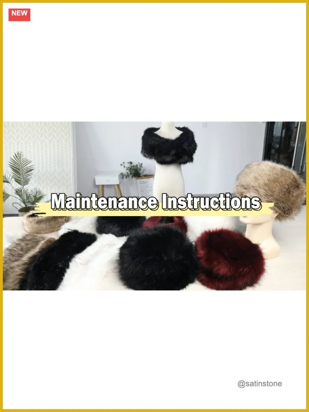 Faux Fur Headband with Stretch Winter Earmuff Women's Earwarmer